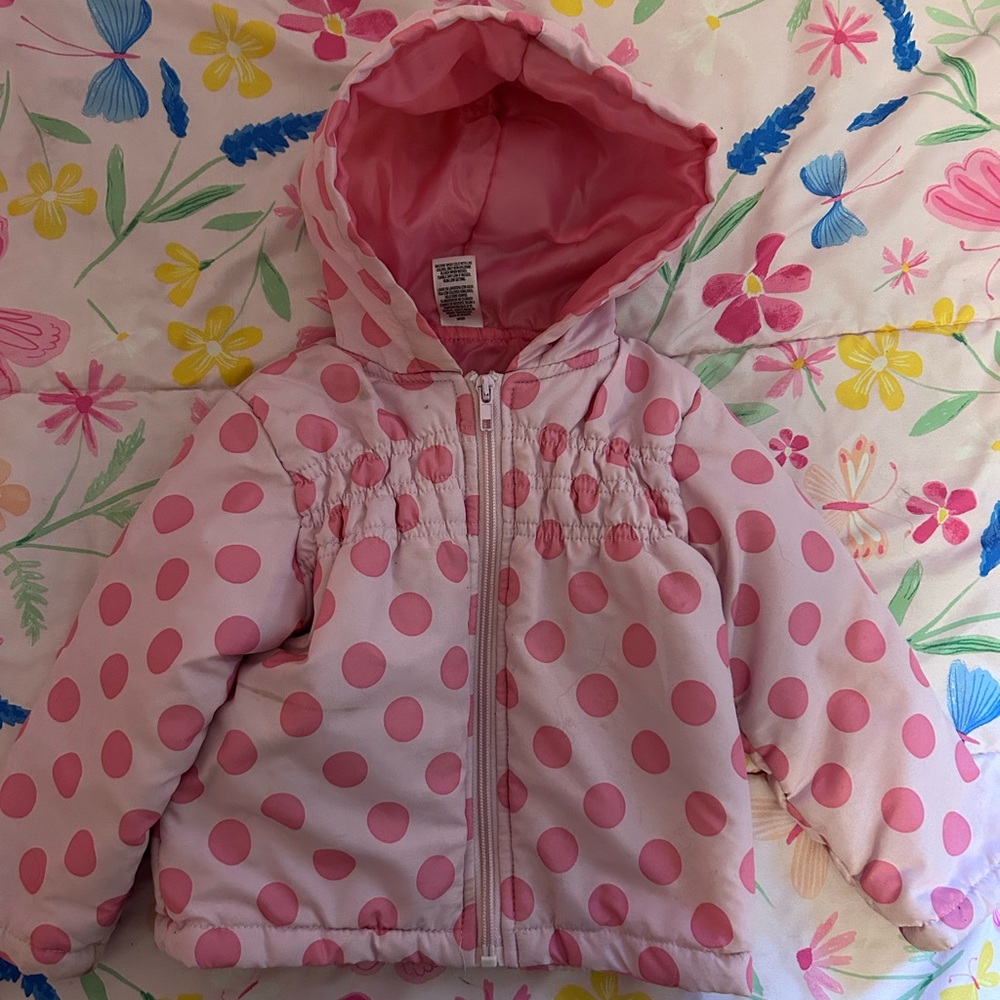 Fisher-Price Pink Polka Dot Puffer Jacket